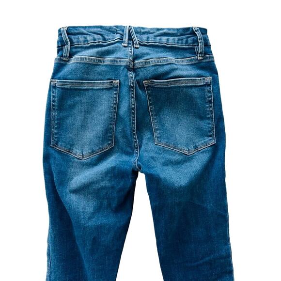 Good American Good Waist Crop Size 2/26 Blue331 Skinny Leg High Rise Stretch - Picture 7 of 8
